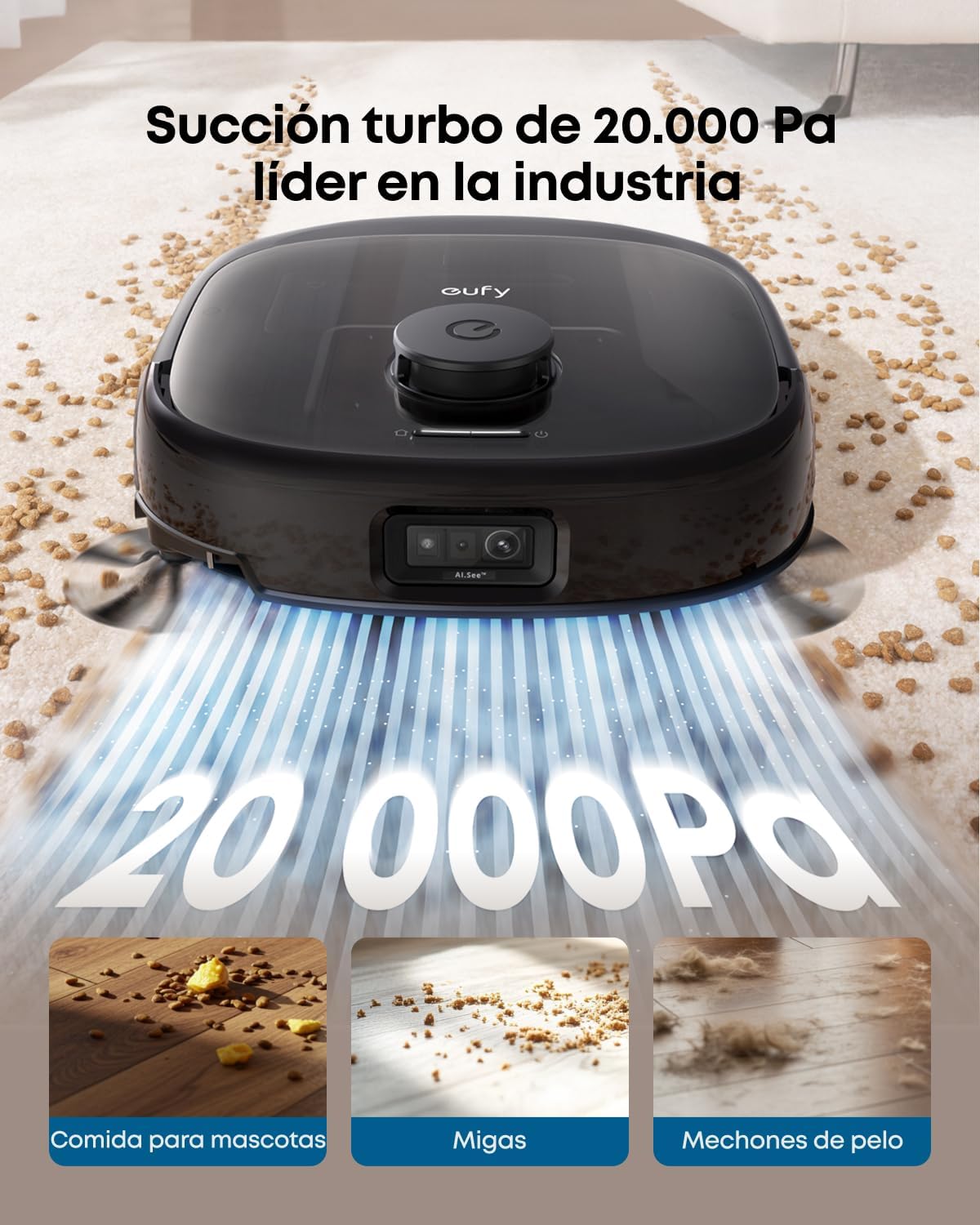 Aspiradora Robotizada Autónoma de Alta Succión