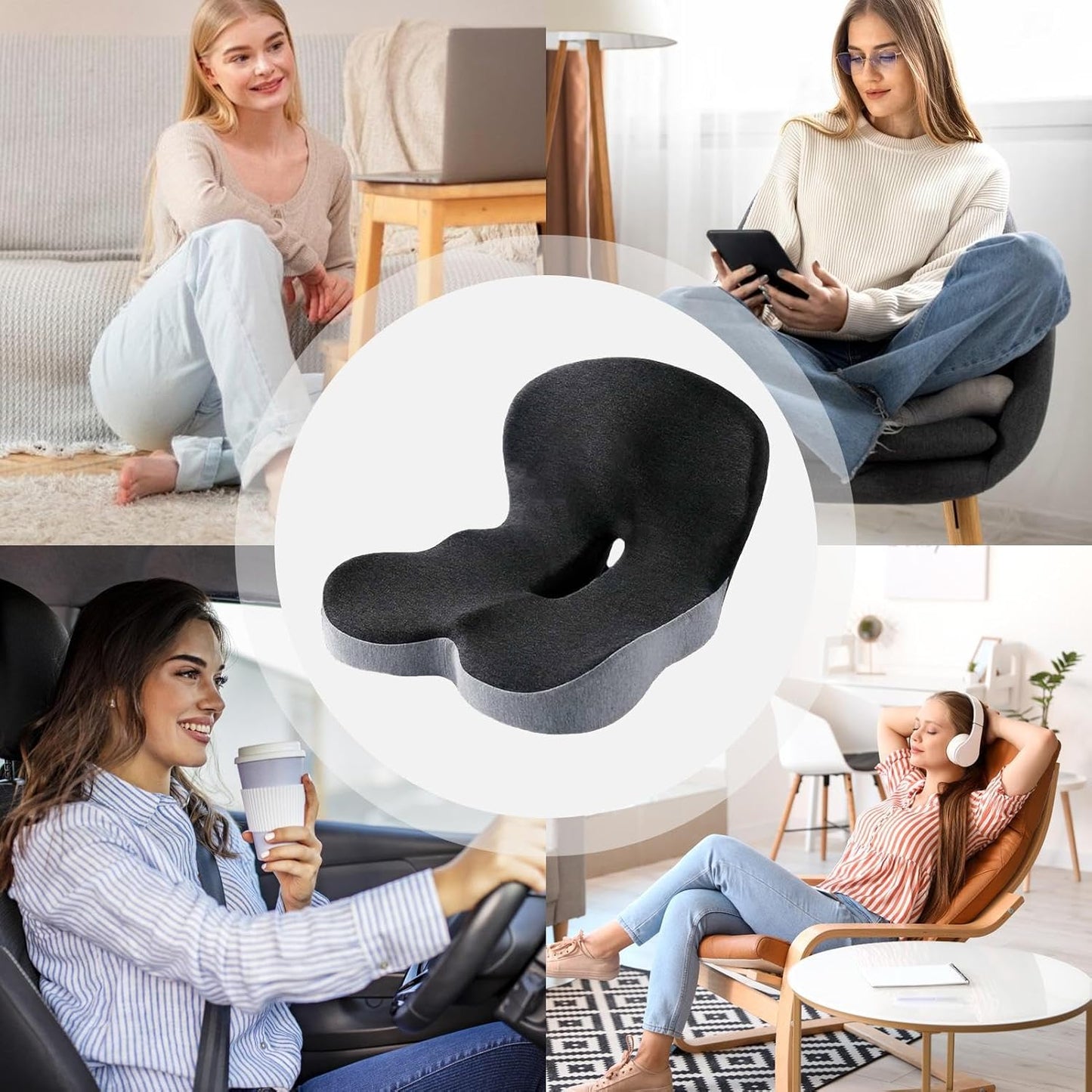 Cojín Ortopédico Ergonómico de Espuma Viscoelástica