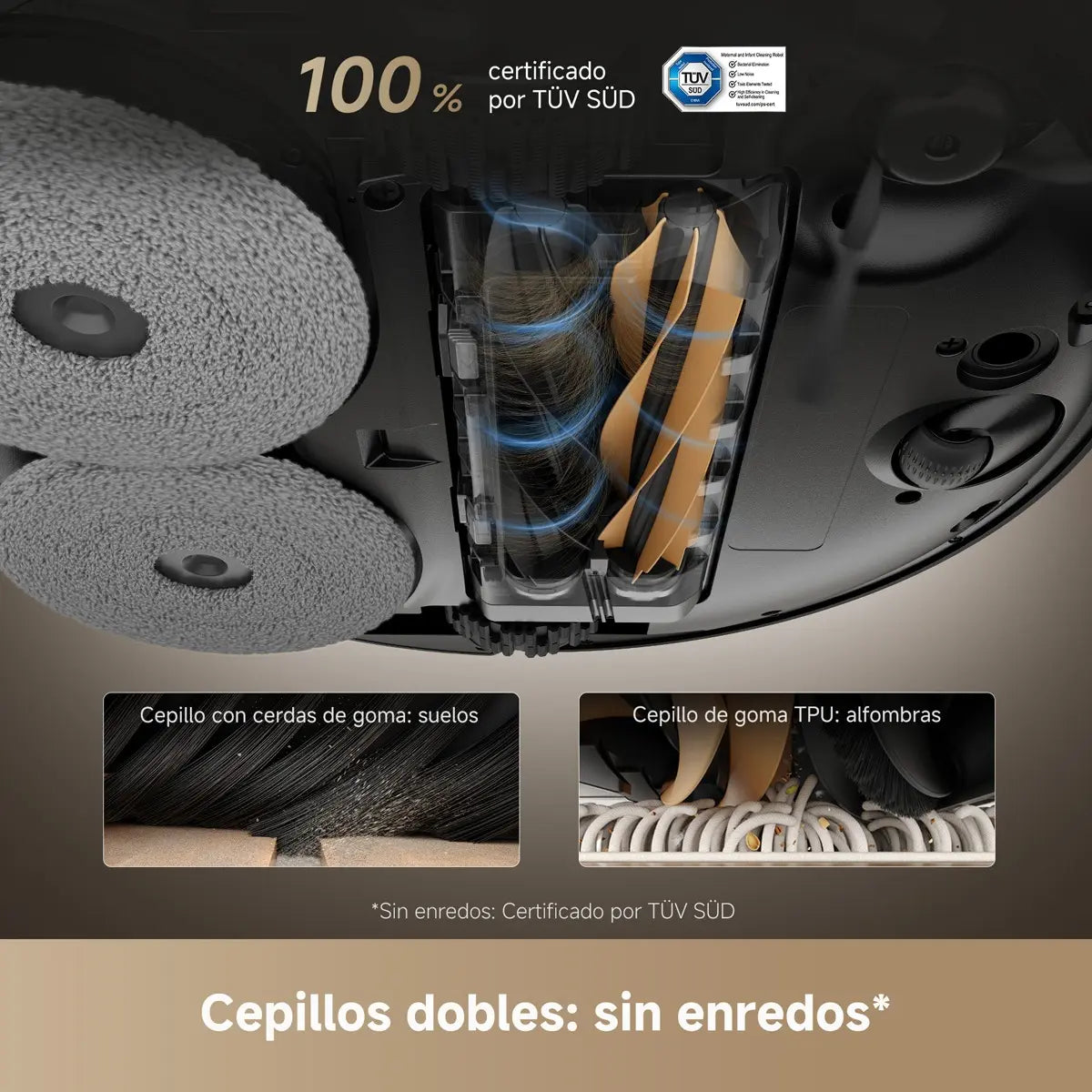Robot Aspirador y Fregasuelos Ultra-Inteligente (Limpieza 360°)