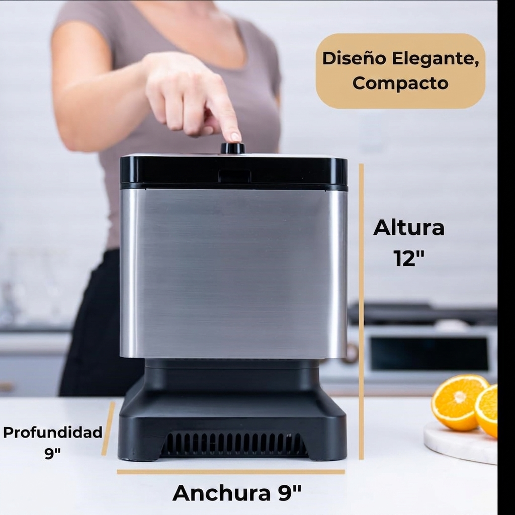 Máquina Artesanal de Cubos de Hielo Cristalinos Premium