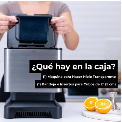 Máquina Artesanal de Cubos de Hielo Cristalinos Premium