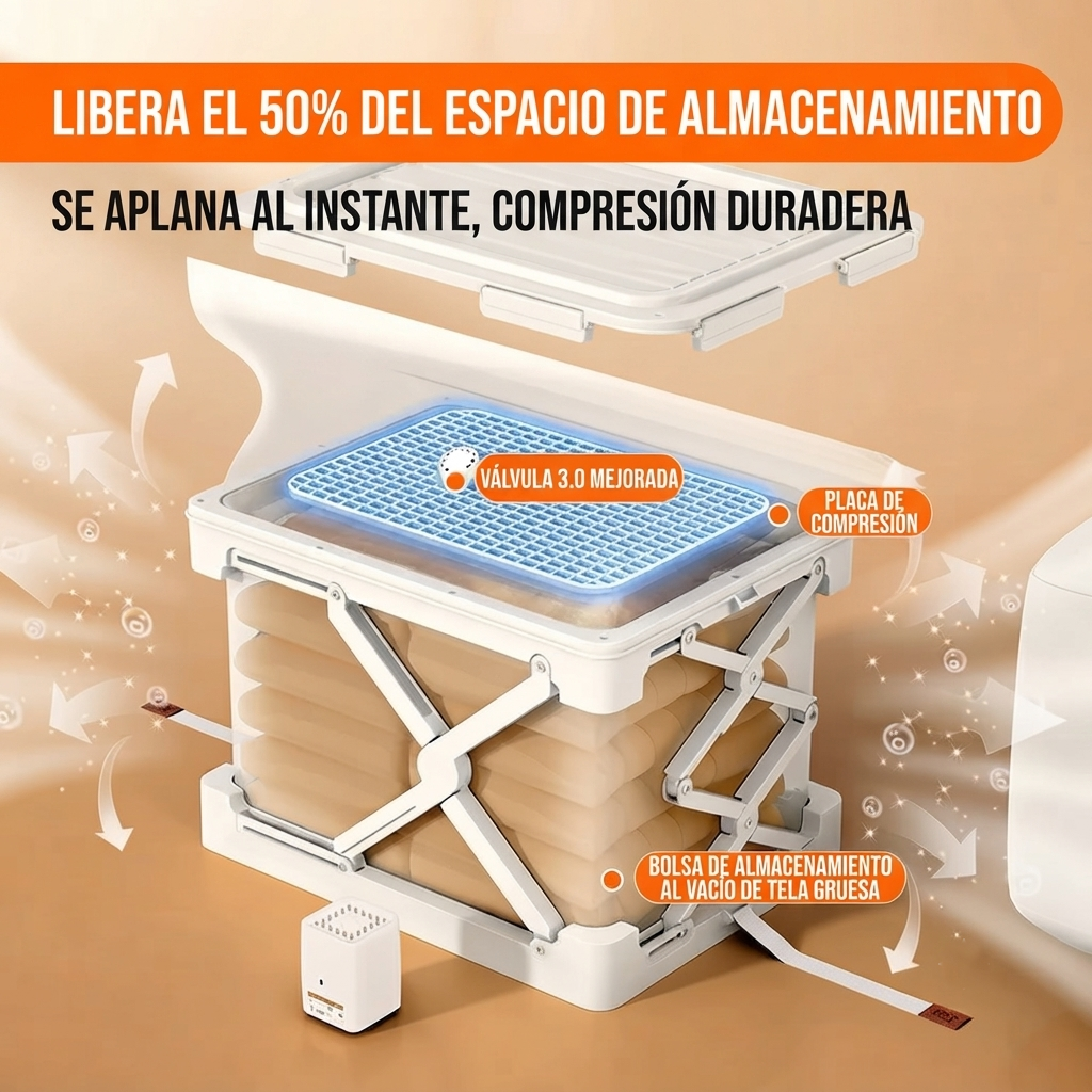 Caja de Almacenamiento Inteligente con Sistema de Compresión
