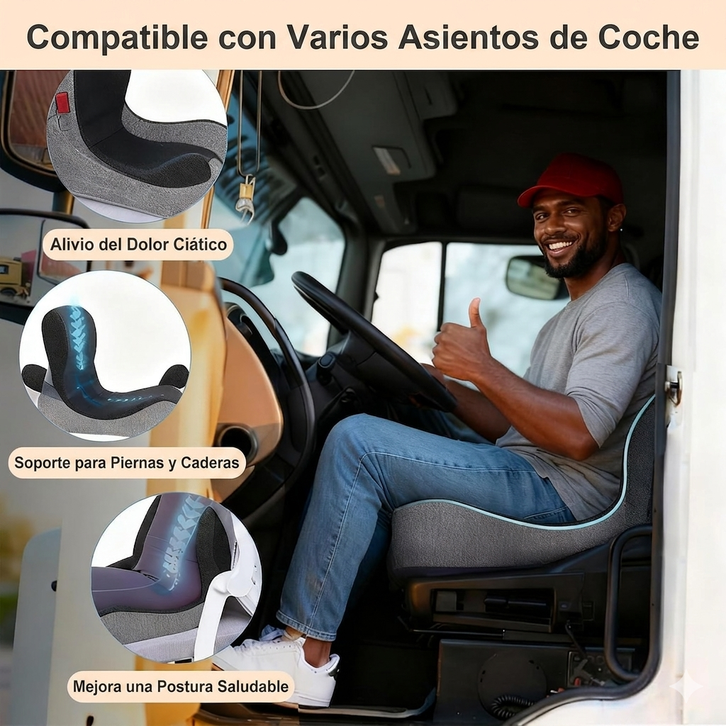 Cojín Ortopédico Ergonómico de Espuma Viscoelástica