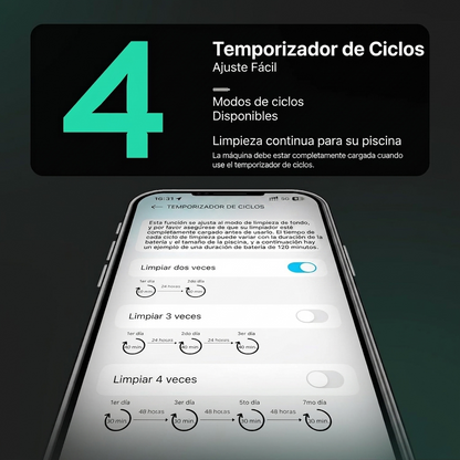 Robot Limpiador de Piscinas Inalámbrico de Alta Gama