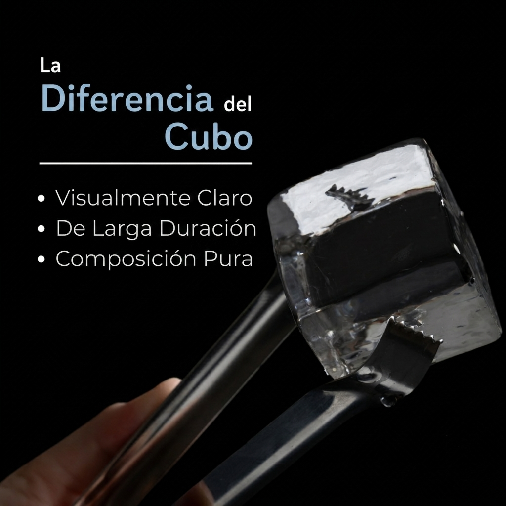 Máquina Artesanal de Cubos de Hielo Cristalinos Premium