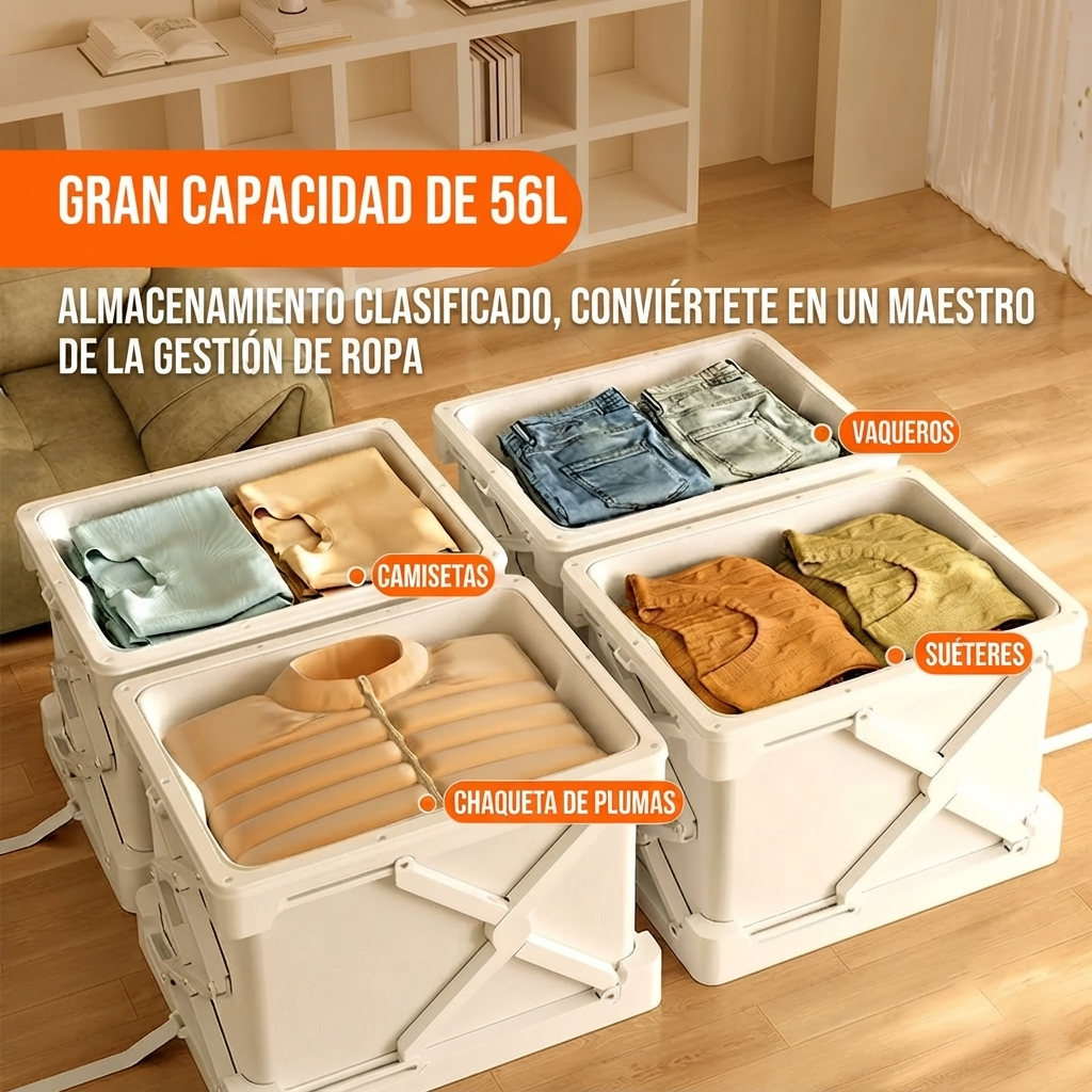 Caja de Almacenamiento Inteligente con Sistema de Compresión
