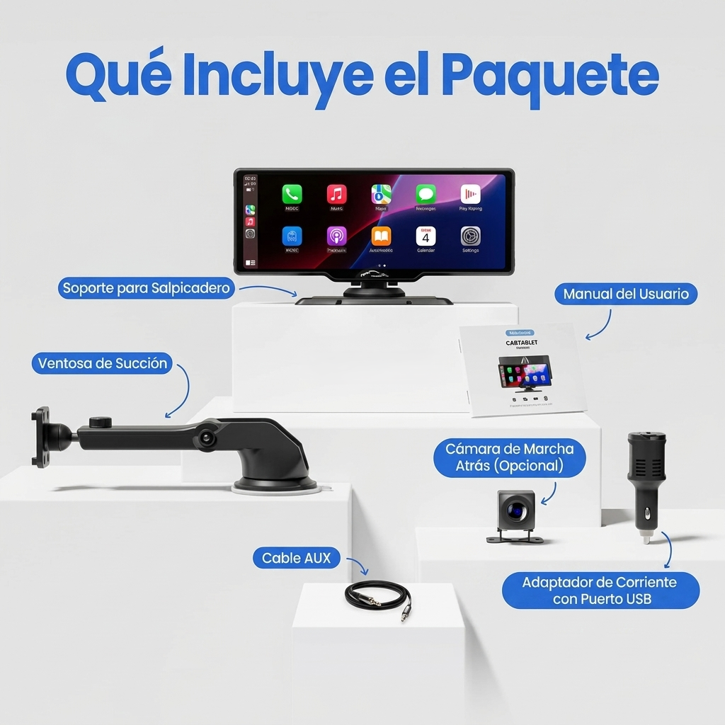 Pantalla Inteligente para Auto (CarPlay & Android Auto)