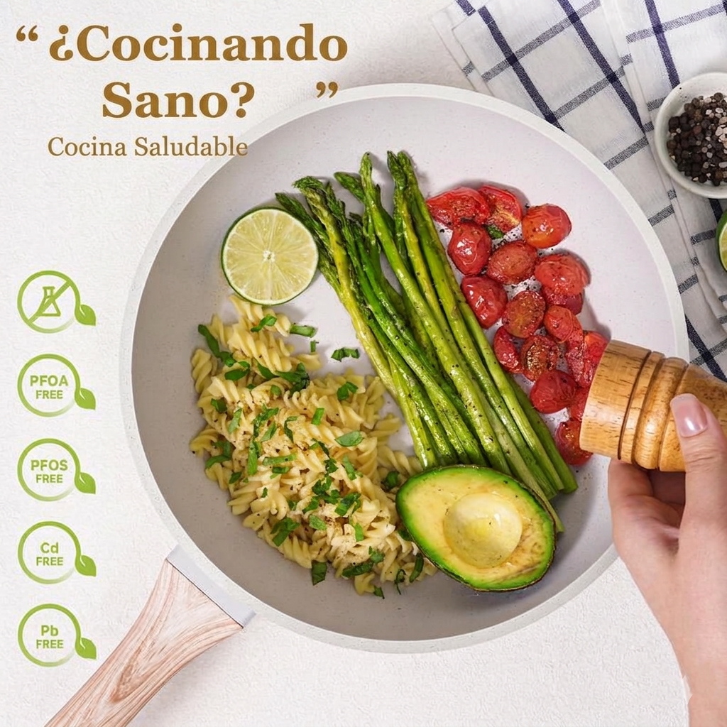 EleganceChef Pro-Set: 5 Sartenes + 4 Protectores