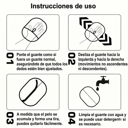 Guante de Limpieza Electrostática para Mascotas