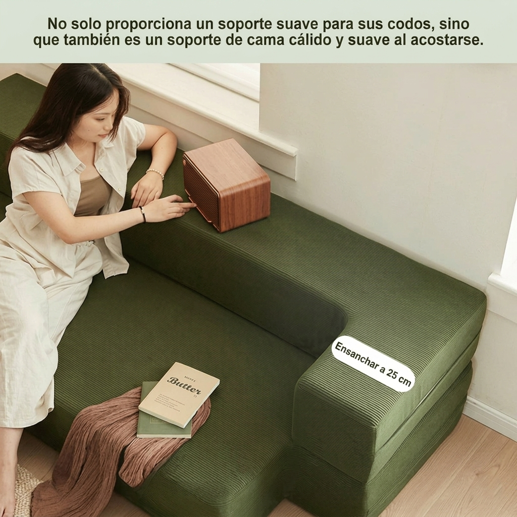 Sofá Cama Convertible de Espuma Viscoelástica
