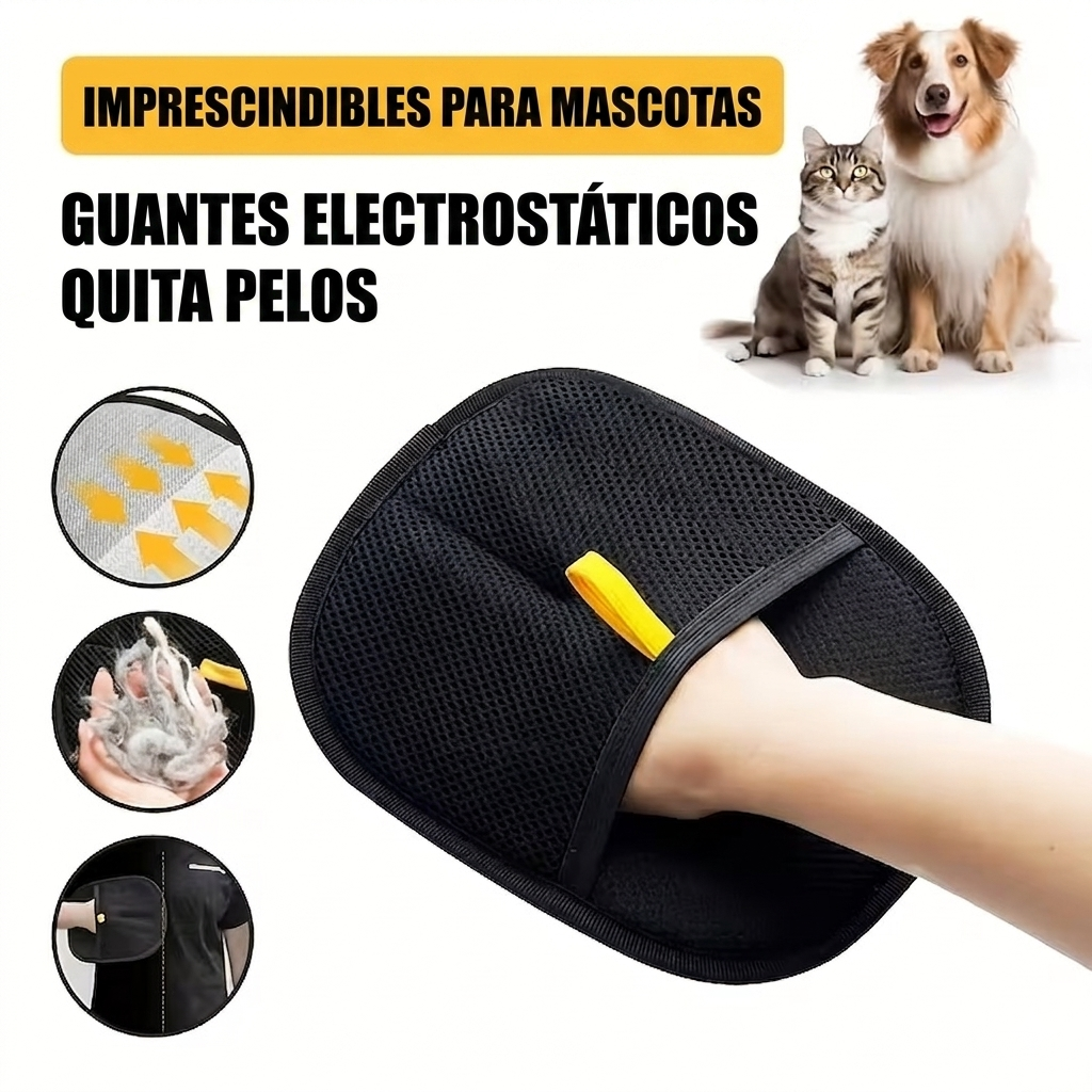 Guante de Limpieza Electrostática para Mascotas