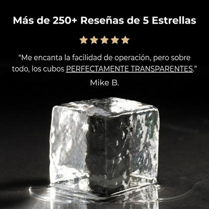 Máquina Artesanal de Cubos de Hielo Cristalinos Premium