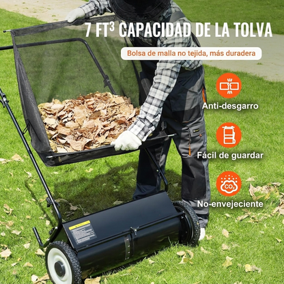 Barredora de Jardín Manual de Alta Capacidad