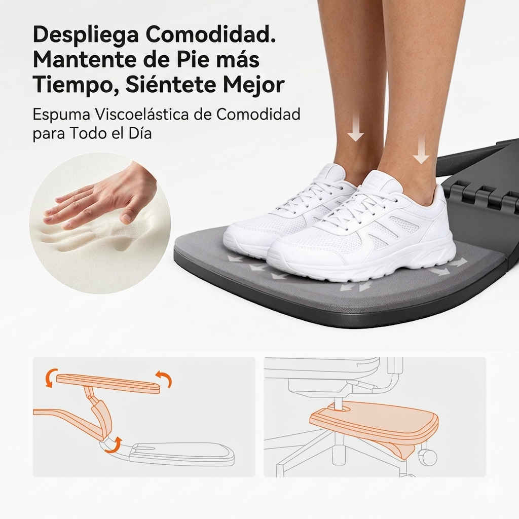 Silla Ergonómica Dinámica con Soporte Lumbar Adaptable