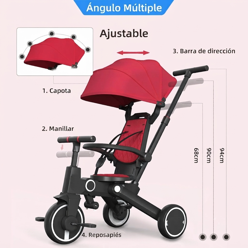 Triciclo Evolutivo Inteligente 7 en 1