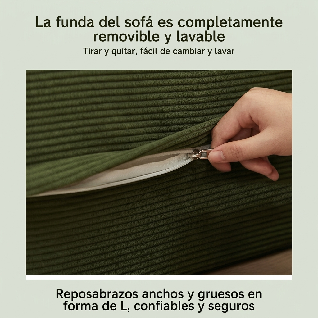 Sofá Cama Convertible de Espuma Viscoelástica