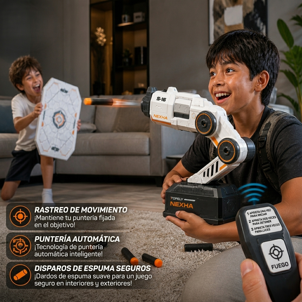 Lanzador táctico de precisión para niños