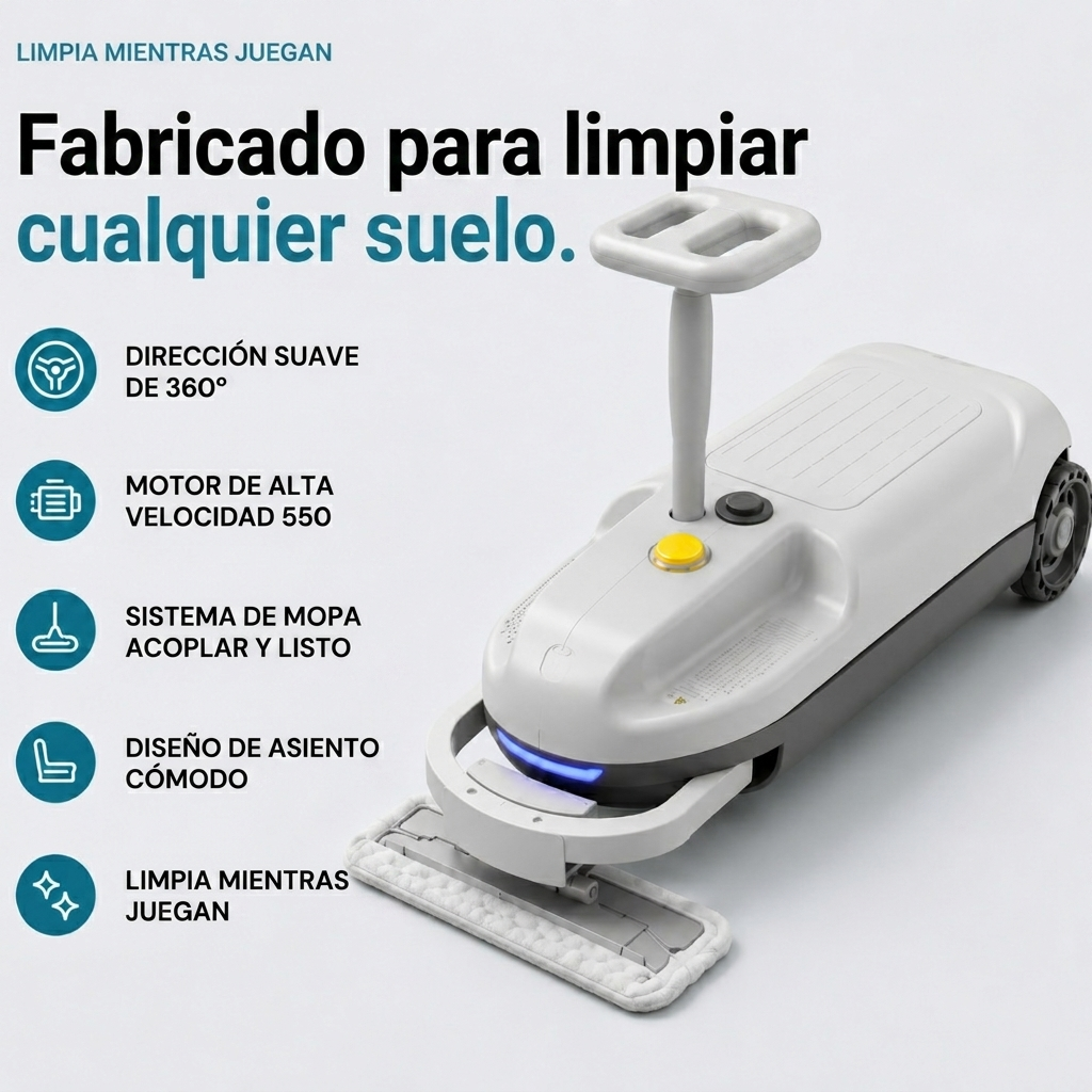 Mini Carro de Limpieza Interactiva – ¡Diversión que Deja Todo Reluciente!