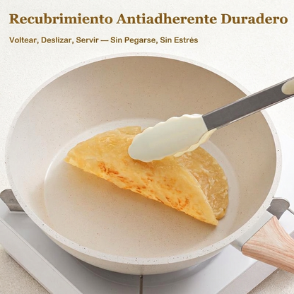 EleganceChef Pro-Set: 5 Sartenes + 4 Protectores