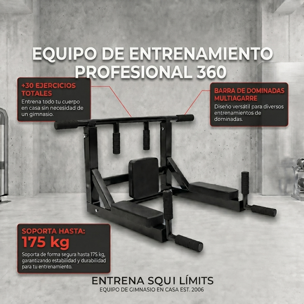 Estación de Entrenamiento Multifuncional de Pared 360