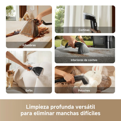 Limpiador Portátil de Manchas para Telas y Alfombras