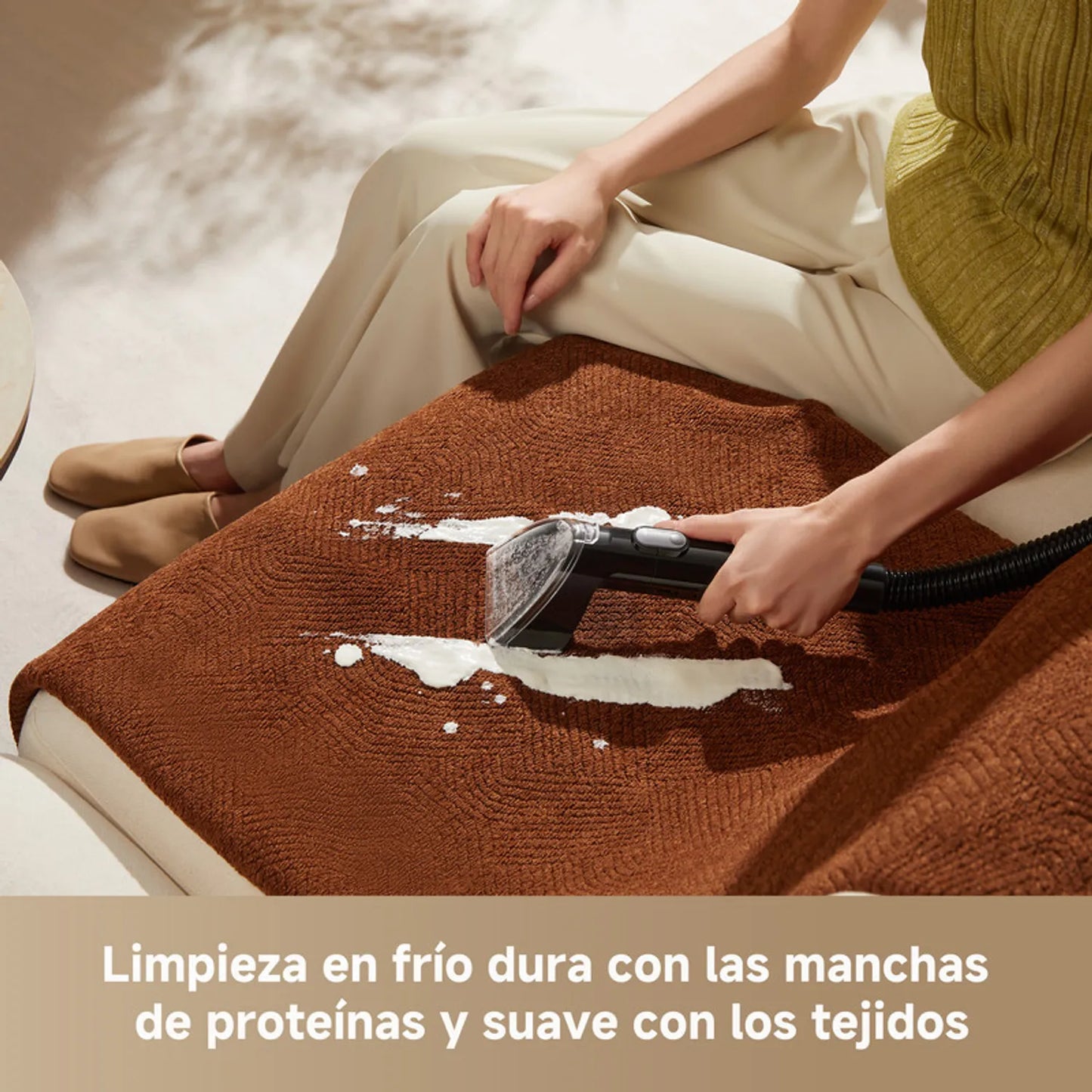 Limpiador Portátil de Manchas para Telas y Alfombras