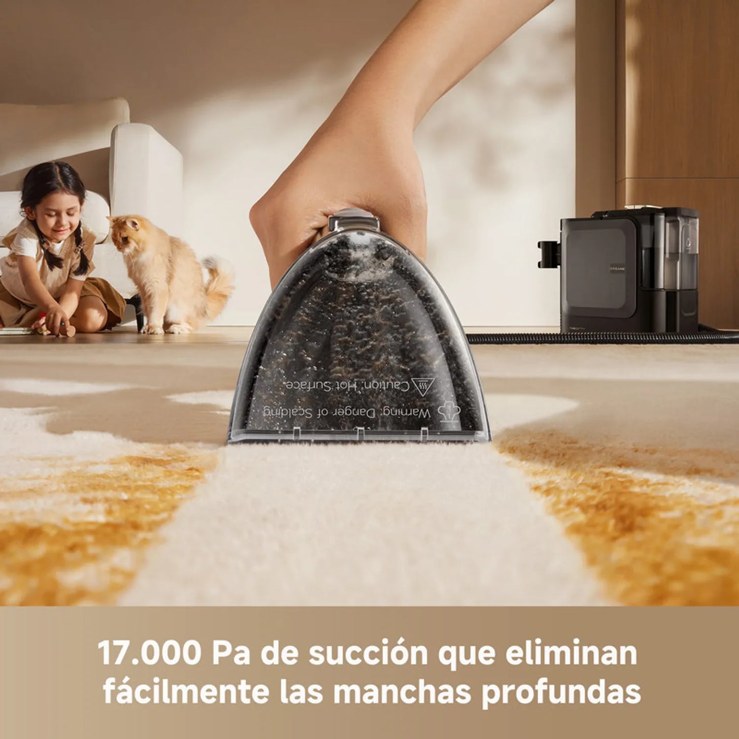 Limpiador Portátil de Manchas para Telas y Alfombras